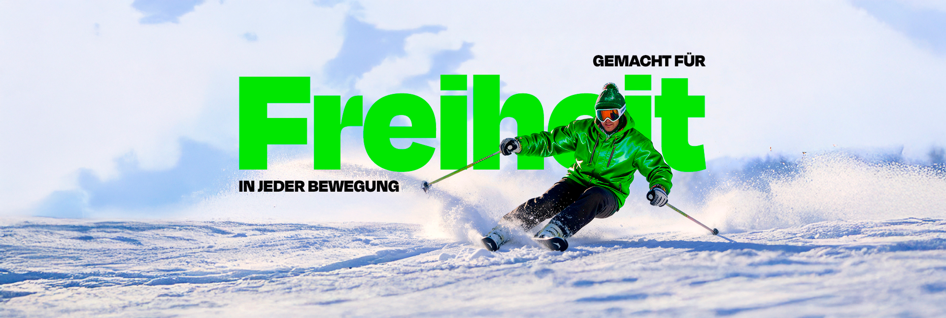 Gemacht für Freiheit in jeder Bewegung
